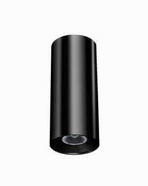 Schwarzer Aufbauspot BTX von Belux mit elegantem, minimalistischem Design.