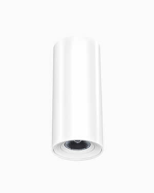 White BTX recessed spotlight from Belux with a simple, round shape.