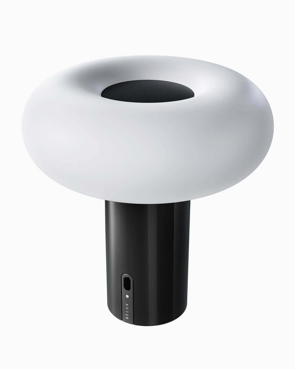 Moderne tragbare Lampe Oto Portable von Belux in minimalistischer Form.