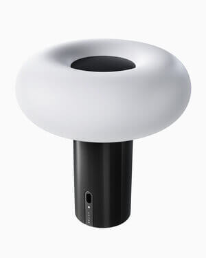 Moderne tragbare Lampe Oto Portable von Belux in minimalistischer Form.