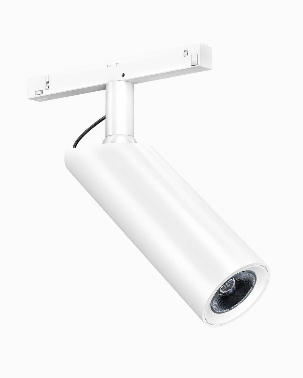 Weißer Strahler des Lampenmodells BTX von Belux, designed von Beat Seiler.