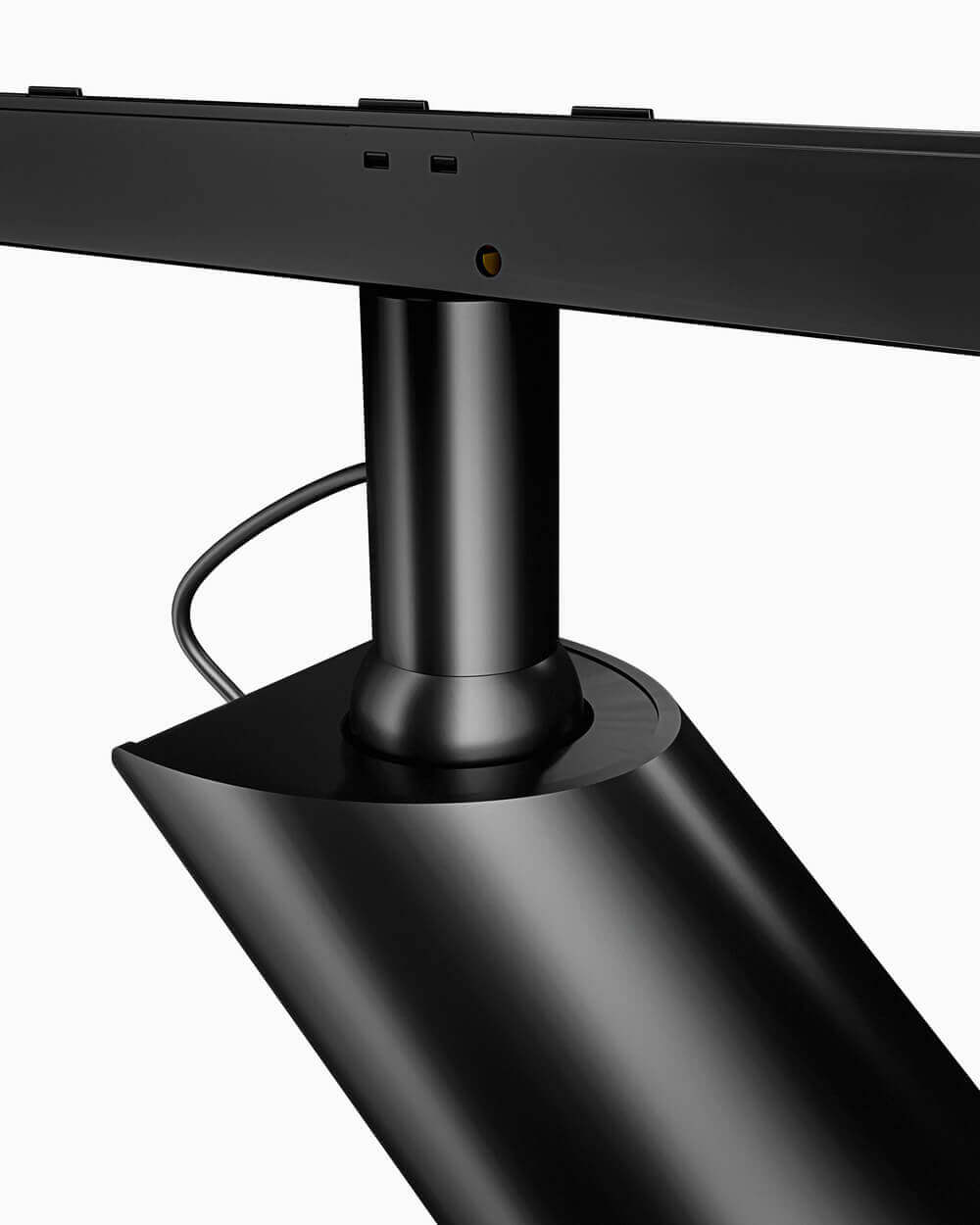 Detailansicht des BTX Strahlers von Belux mit schwarzem Design.